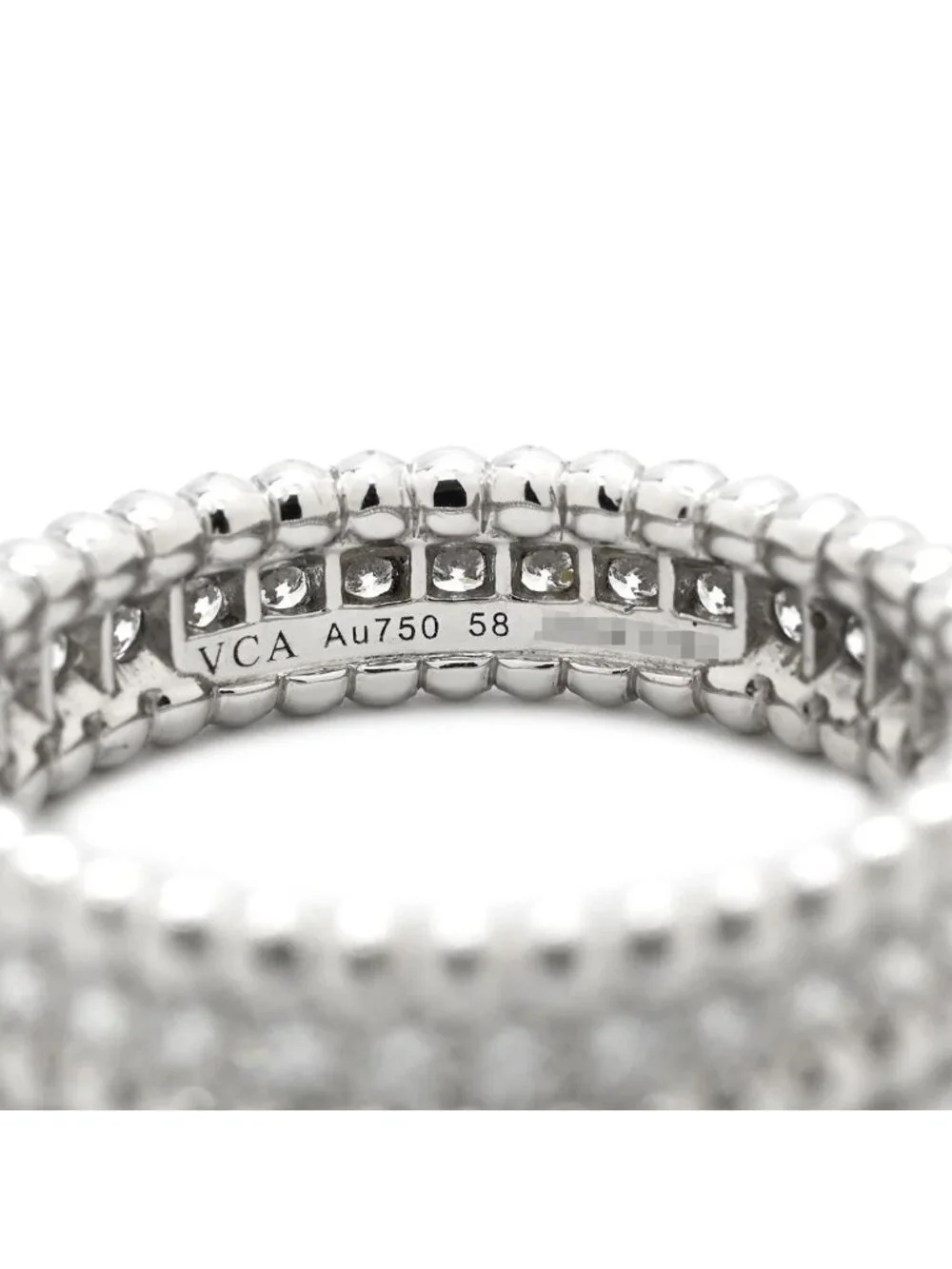 Van Cleef & Arpels Ring Perlee Diamond Model White Gold 58 WG
